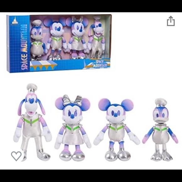 Disney Other - Disney 50th Anniversary Celebration Space Mountain Commemorative Plush Set